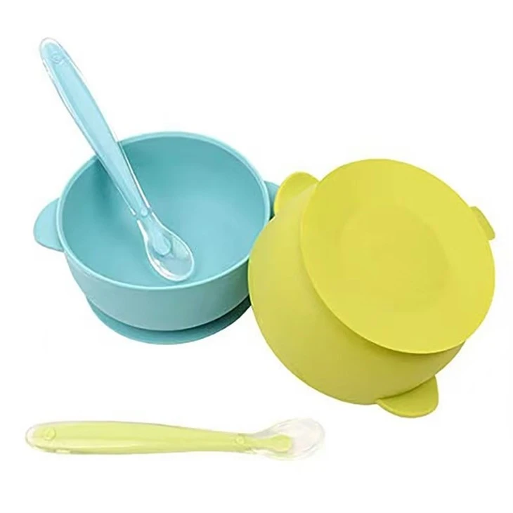 Non-Toxic Food-Grade Silicone Baby Bowls